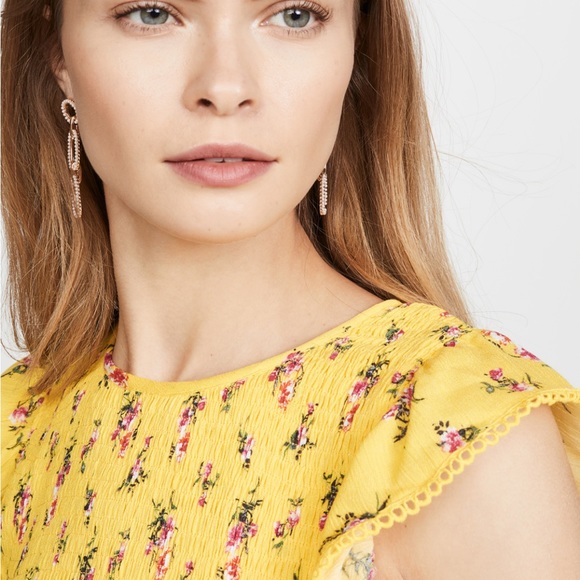 Lost + Wander | Mango Tango Midi Dress | Yellow Floral | XS - Picture 4 of 11